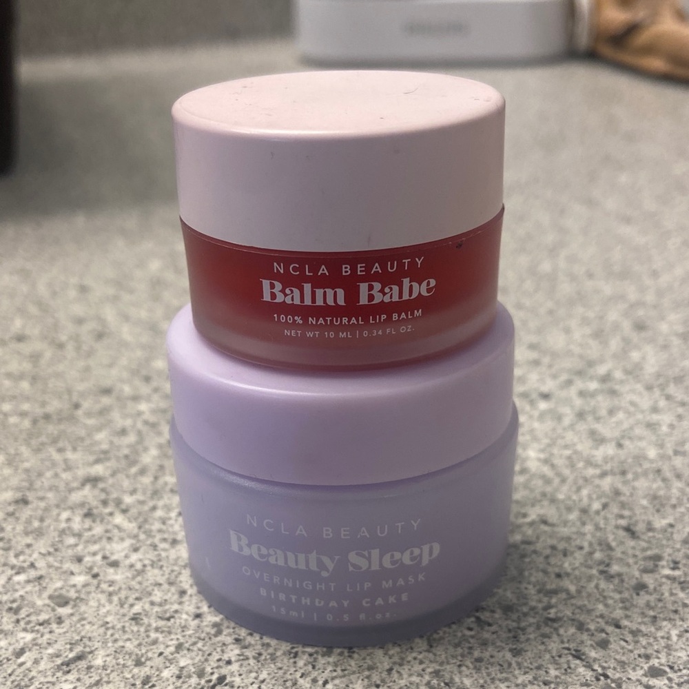 NCLA Beauty Balm Babe Lip Balm and Beauty Sleep Mask Set